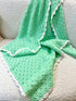 Kids and Babies' Crochet Blanket, kids room deco, kids gift, worsted wool and cotton blend